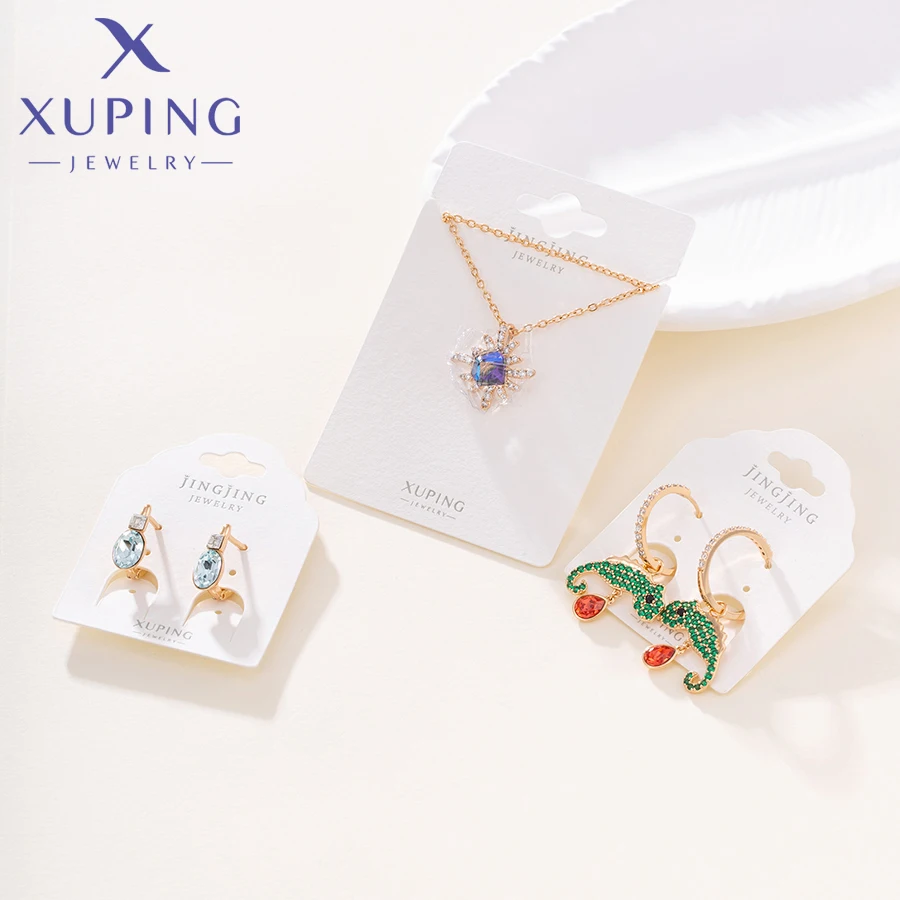 Xuping Jewelry New Arrival Copper Alloy Mixed Earrings of Gold Color Plated Women Exquisite Gift