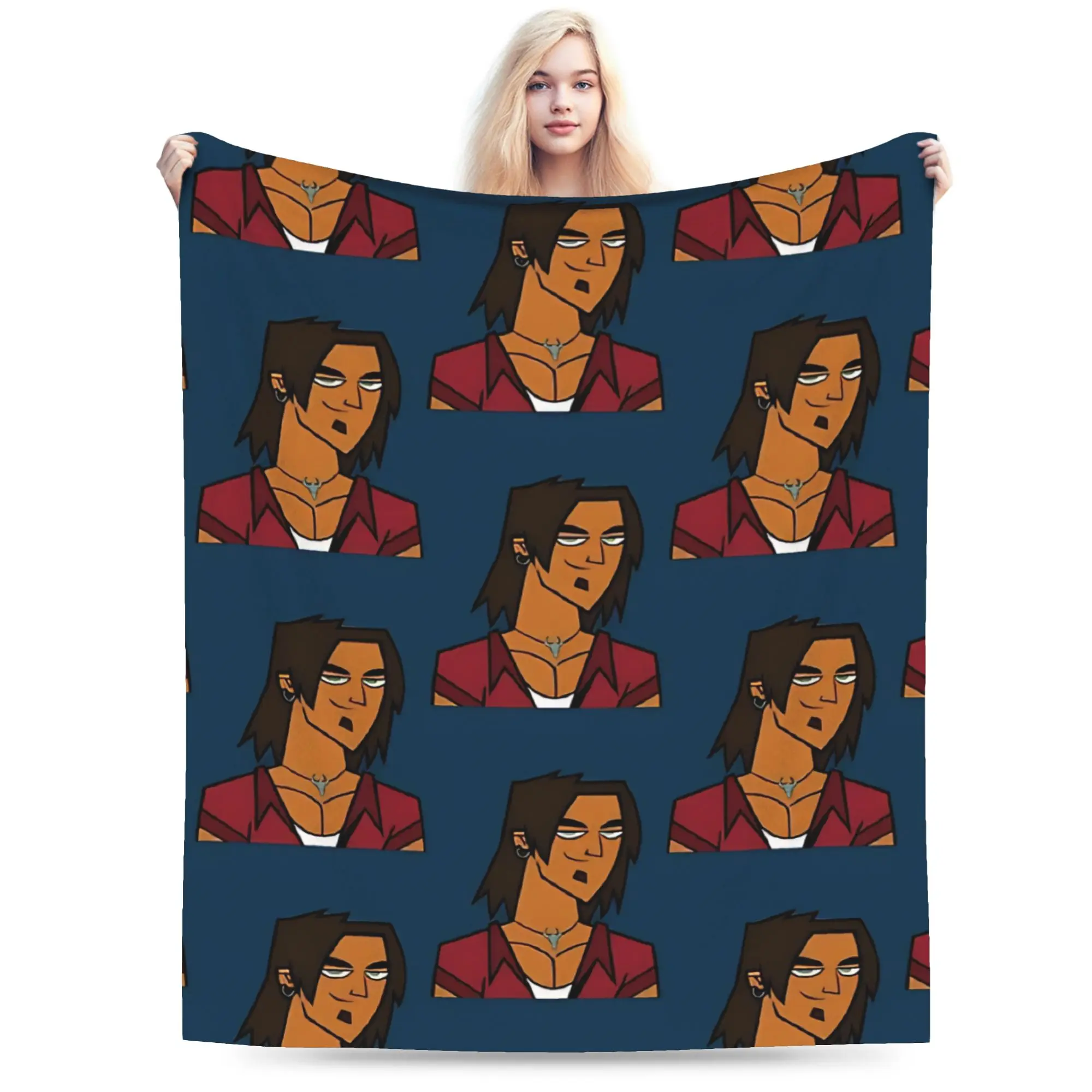 Total Drama  Alejandro  Warm Soft Blankets  Travel Plush Bedding Throws Street Trend Couch Bed Flannel Bedspread Sofa Bed Cover