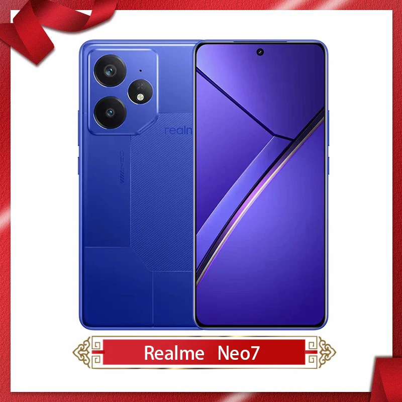 Unlocked Realme GT Neo7 5G Phone Dimensity 9300+ 5G 6.78inch 120Hz 80W Fast Charge 7000Mah 50MP Camera OTA Google Play NFC Neo 7