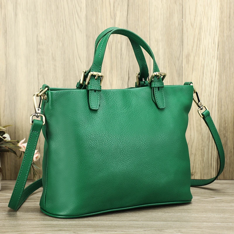 Contact'S Tote Handbags for Women Genuine Leather Fashion Trend Shoulder Bag Luxury Brand Female Crossbody Bags High Quality