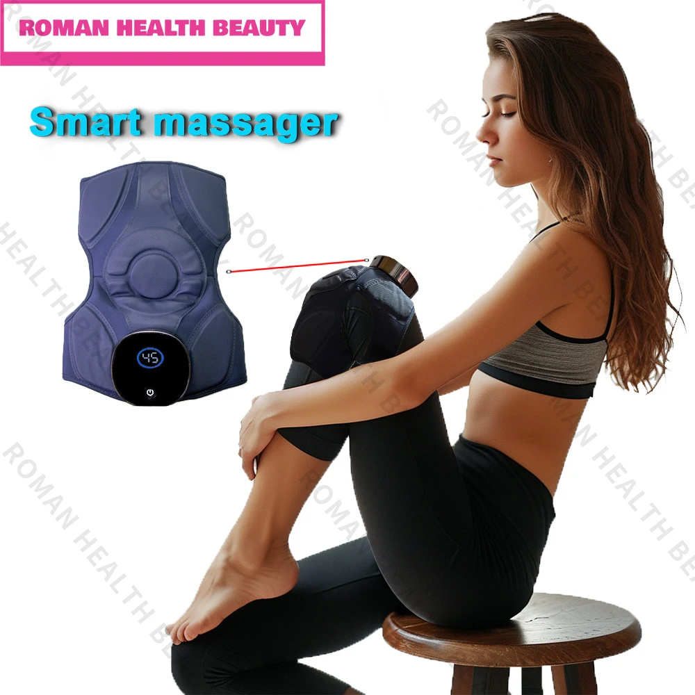 

Smart Knee Massager with Air Compression, Heat & Vibration - Relieves Joint Pain, Eases Arthritis Symptoms, Improves Circulation