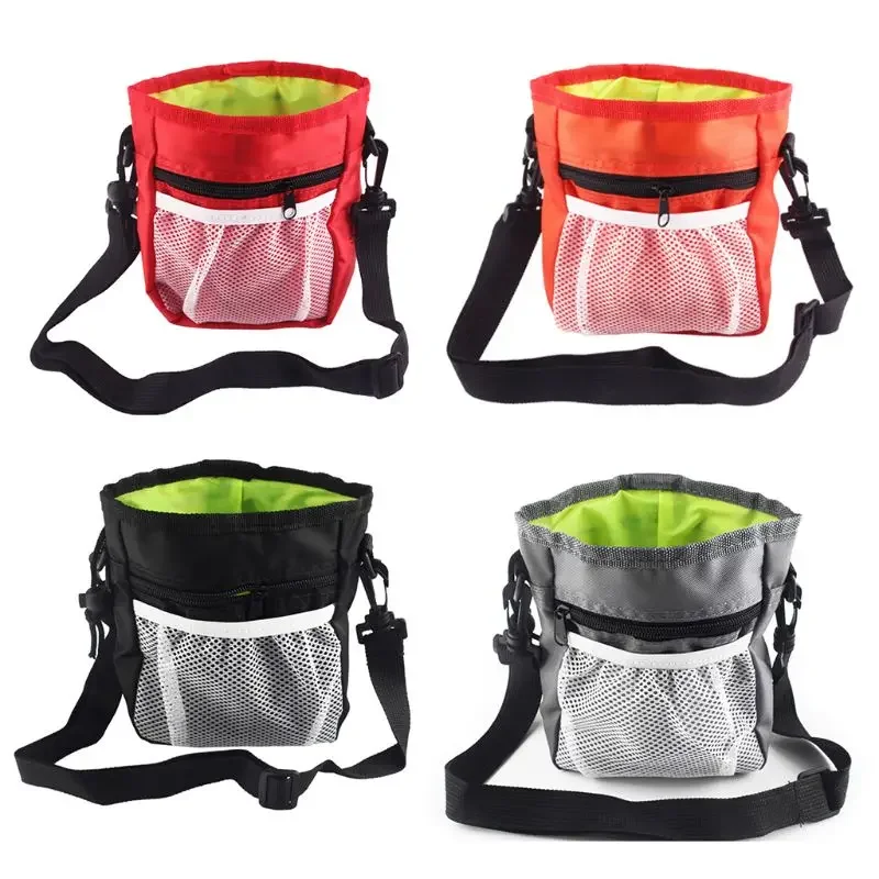 Fashion Nylon Detachable Pet Training Treat Snack Bag Dog Pouch Feed Pocket Waist Shoulder Bags For Accessories