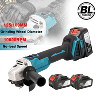 100MM/125MM Brushless Angle Grinder Cordless Electric Angle Grinder Power Tool Polishing Cutting Machine for Makita 18V Battery
