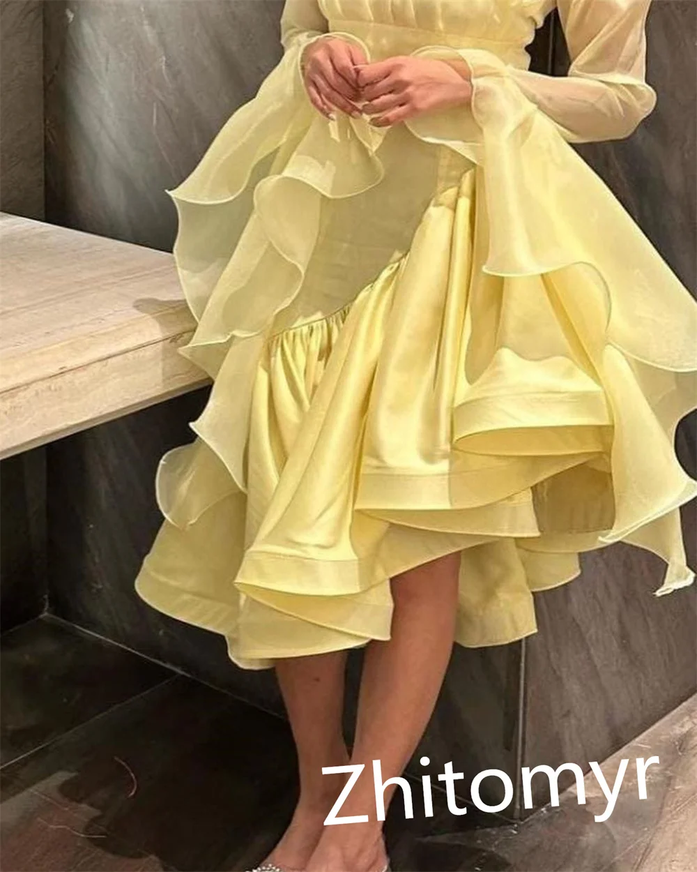 Exquisite Matching Spaghetti Strap Ball Gown  Formal Ocassion  Tulle Pleat Satin vestidos de graduaciones mujer