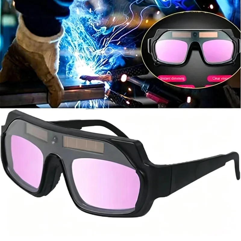 1PC Protective Glasses Solar Automatic Dimming Welding Mask/helmet/welding Cap/welding Lens/eye Mask Filter