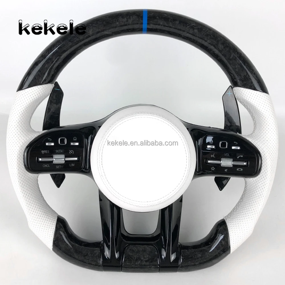 

Customized Forged Carbon Fiber Steering Wheel for Mercedes Benz a C E S CLA GLA GLC GLE GLS GLE W205 W213 W222 W177 Upgrade AMG