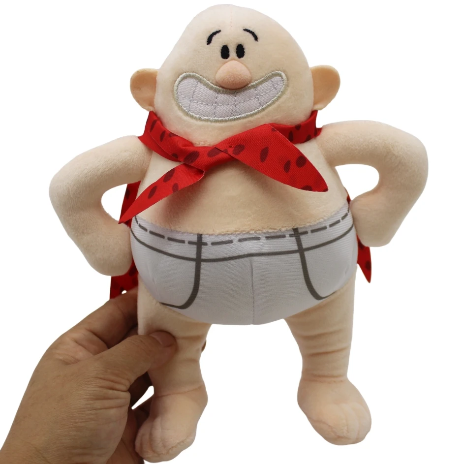 1 pieza 22CM lindo Anime capitán calzoncillos de peluche para niñas niños juguetes de peluche regalos de navidad capitán calzoncillos juguetes