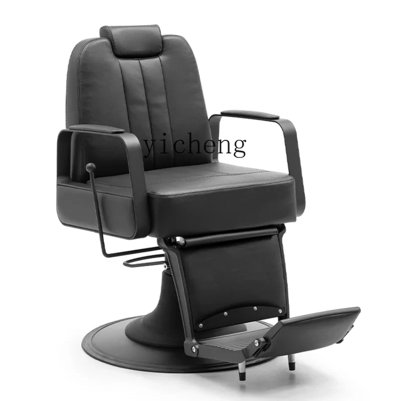 TQH barber shop chair hair salon special reclining retro men's shave oil head chair perm and dye hair cutting chair