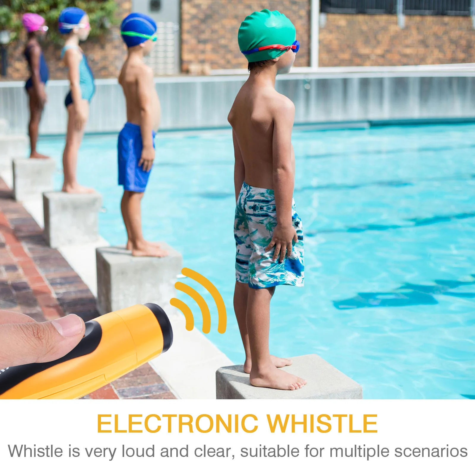 1 قطعة صفارة بلاستيكية للطوارئ بقاء بصوت عالٍ في الهواء الطلق المحمولة الرياضة السلامة يده صافرة ملحق في الهواء الطلق #2