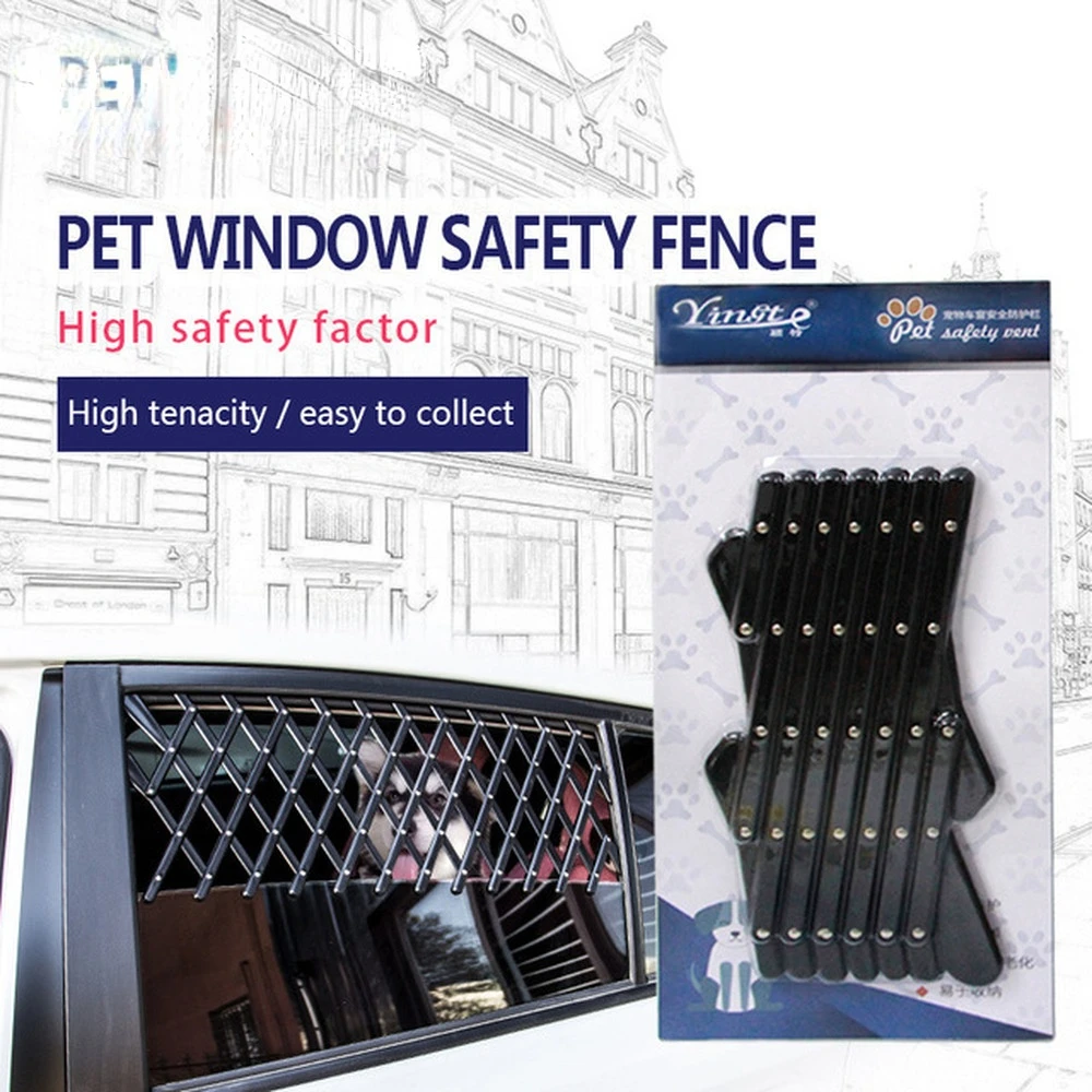 Pet Fences Vent Window Ventilation Safe Guard Grill for Pet Travel Pet Accessories Expandable Car Window Gate Magic-Gate Dog