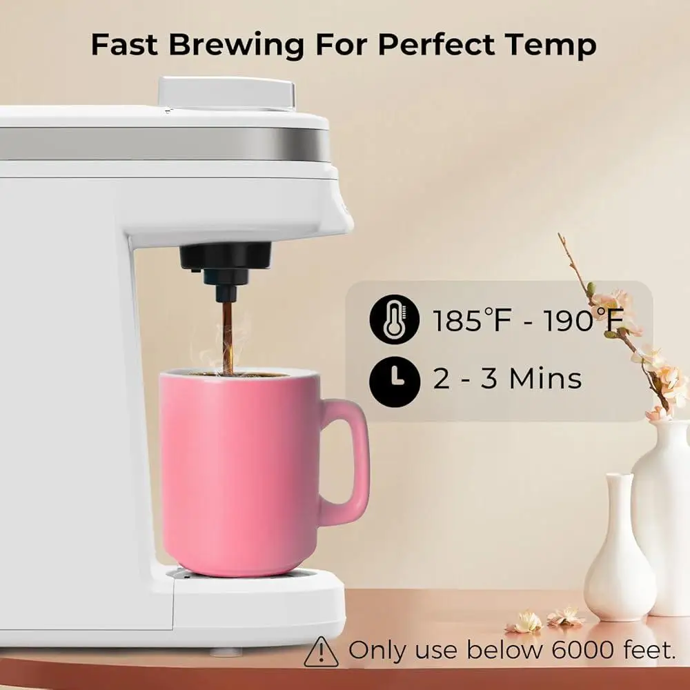 Mini cafetera con cápsula K, máquina de café de una sola porción, compacta, ligera, automática, infusor de café de una sola taza con