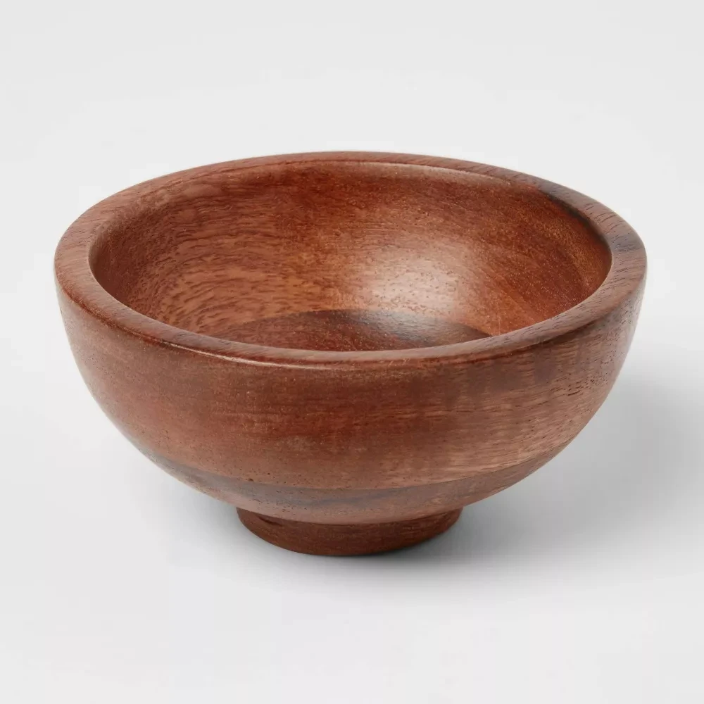 

4oz Mini Wooden Bowls,4" x 2" Small Round Wood Serving Bowl for Dips,Condiment,Nuts, Candy,Snack, Mustards,Charcuterie,Pistachio