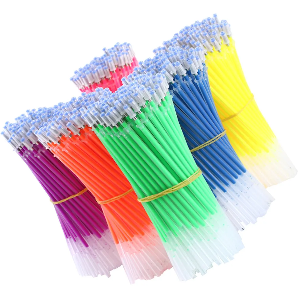 

50 pcs Fluorescent Ink Refills Smooth Writing Replacement For Pens School Stationery Gel Refill Replacements Pen