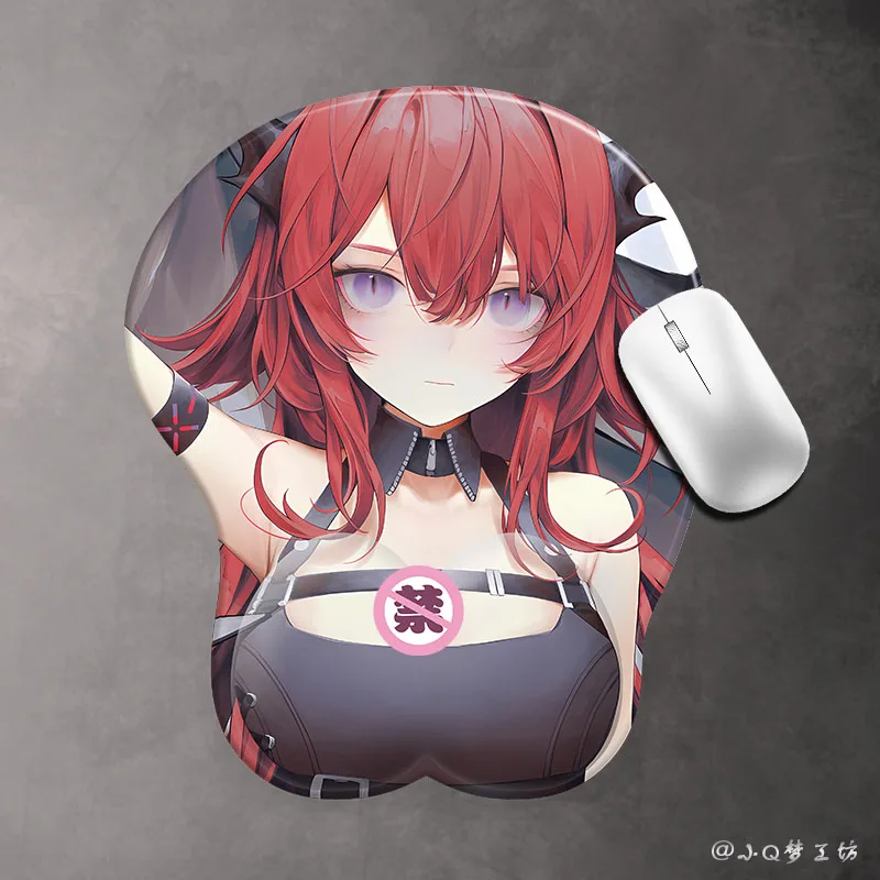 2026 لعبة جديدة فرسان ثلاثية الأبعاد ماوس الوسادة أنيمي Surtr شخصية سيليكون واقي المعصم مسند الماوس هدية عيد ميلاد #4