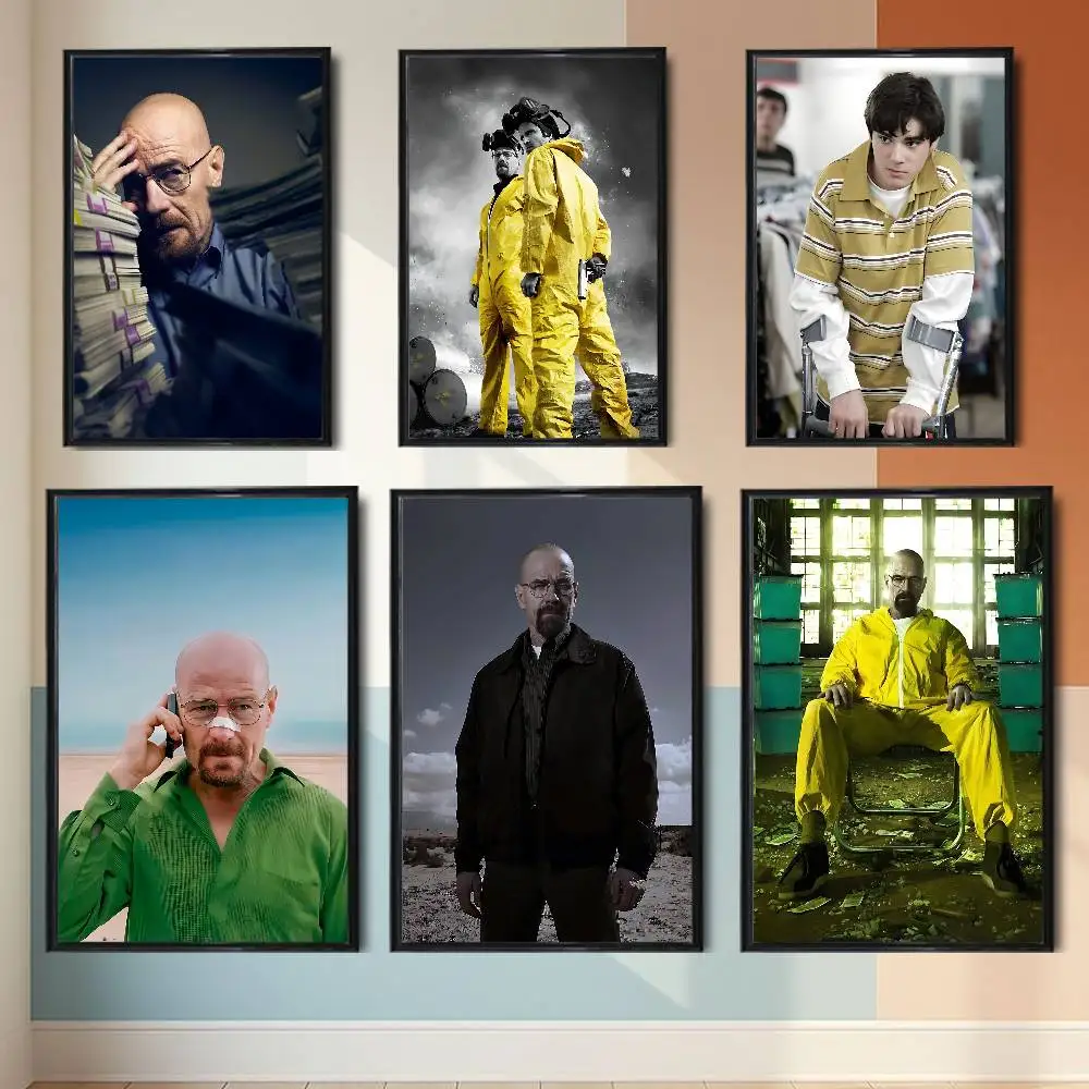 Classic Films Walter White Breaking Bad Poster Trendy Wall Art For Coffee Office Bar Decoration Best Gift Good Sticker Printed
