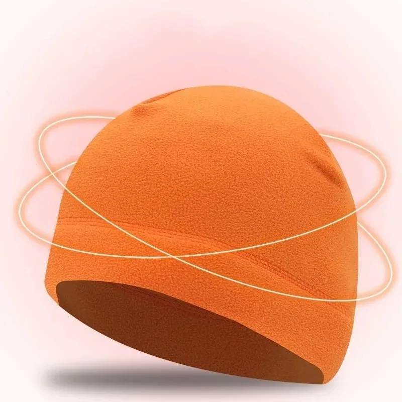 Уличная флисовая шапка, теплая ветрозащитная мягкая шапка-бини для мужчин и женщин, зимний головной убор для альпинизма, велоспорта, пешего туризма, бега