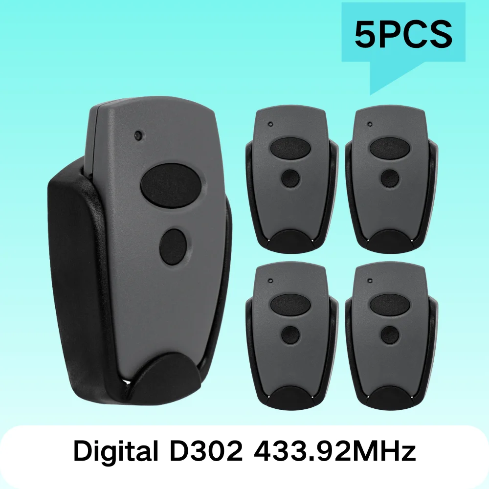 

1-5PCS Remote Control For Digital 382 384 D302 D304 D313 D321 211 212 222 221 433.92MHz Fixed Code Self Copy Handheld Controller