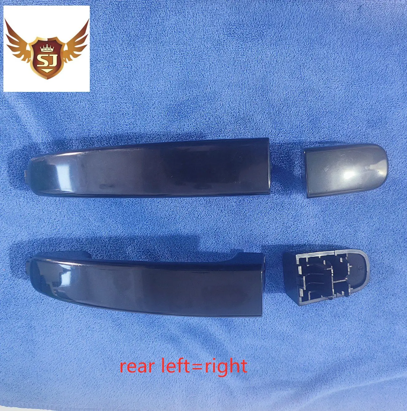 1set 4pcs Exterior Door Handle for Mazda BT50 2012-2020 Ford Ranger 2012-2021 Everest T6 T7 Chrome and Black