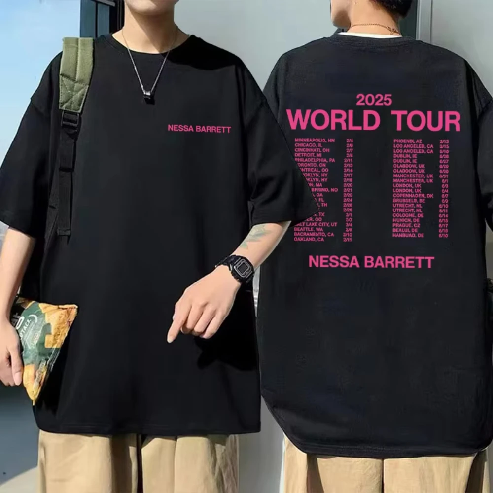 Nessa Barrett Aftercare Tour 2026 T-shirts Men Women Fashion Pop Punk Music Short Sleeve T Shirt Cotton Vintage Tshirt Fans Gift