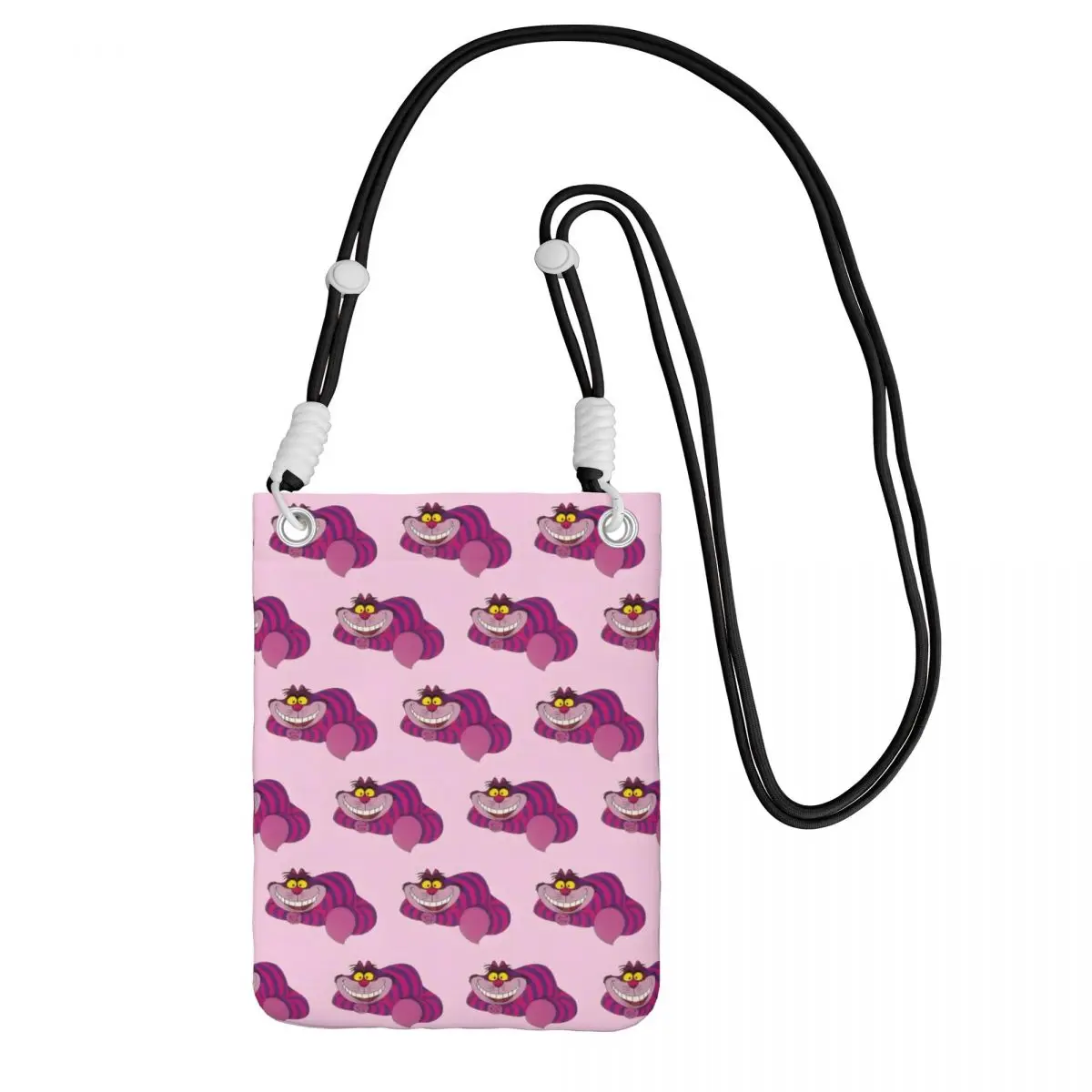 

Custom Fashion Cheshire Cat Mobile Phone Bag Men Women Mysterious And Cute Shoulder Crossbody Bag For Travel Adjustable Length
