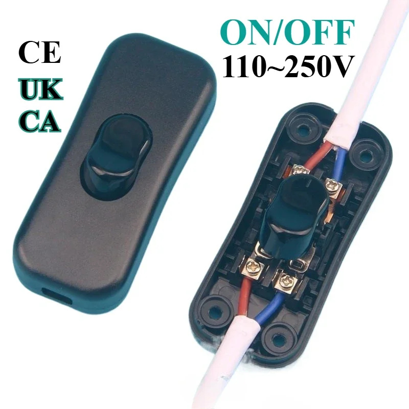 Cable de Control 318 interruptor N L cable AC DC 110 ~ 250 2A lámpara LED cama faro cable botón de encendido/apagado lámpara de mesa accesorios de interruptor de encendido