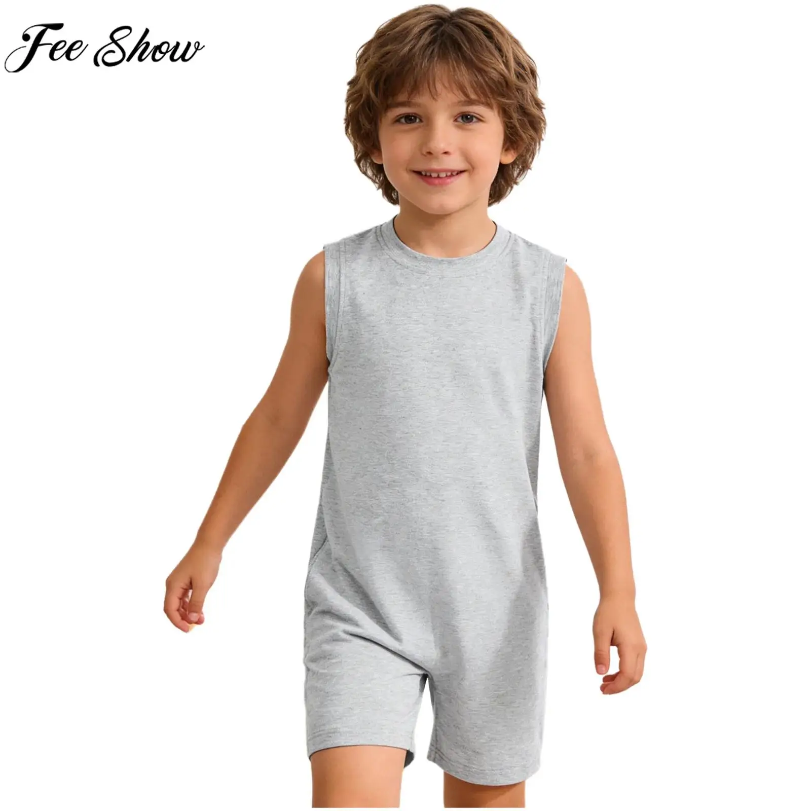 Kids Special Needs Adaptive Clothing Autism Children Back Zipper Anti-Strip Bodysuit Jumpsuit Homewear Sleepwear Daily Wear
