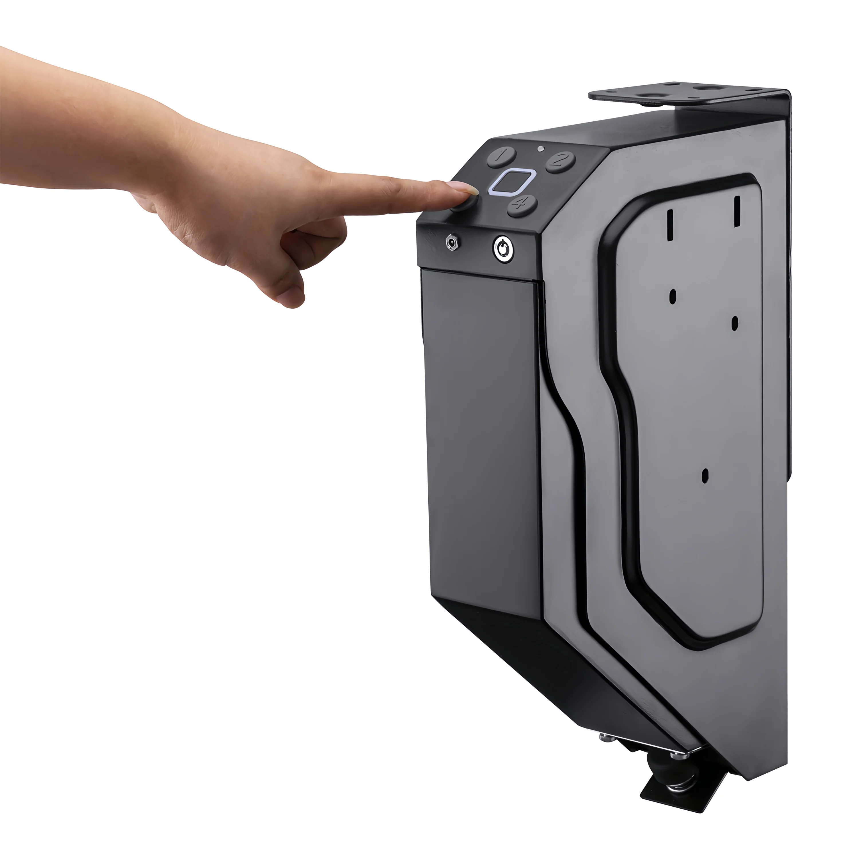 Fegyvert safes Pisztoly Loggia fingerprint/password Acél fegyvert Loggia biztonsági Fegyver Daktiloszkópia Jelszó Bont vmit anti-burglary vel Tapint