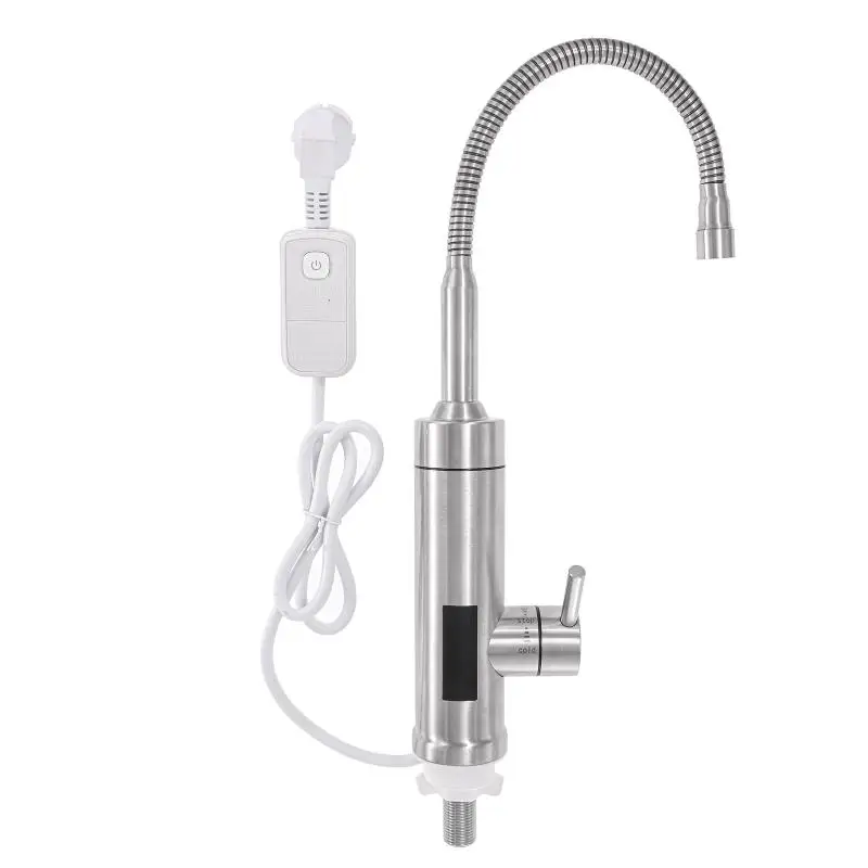 Electric Heating Faucet Intelligent Digital Display Household Stainless Steel Cold Hot Dual Purpose Universal Hose Faucet