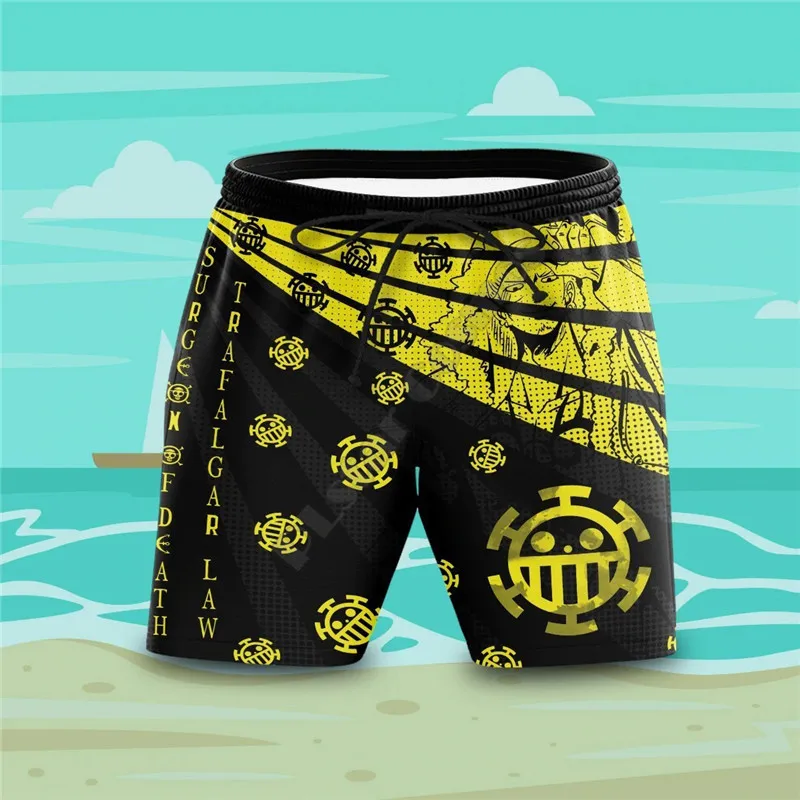 Demon Slayer Beach Shorts 3D Printed Shorts Summer Casual Men's Shorts Loose Quick Drying shorts Cosplay Clothes