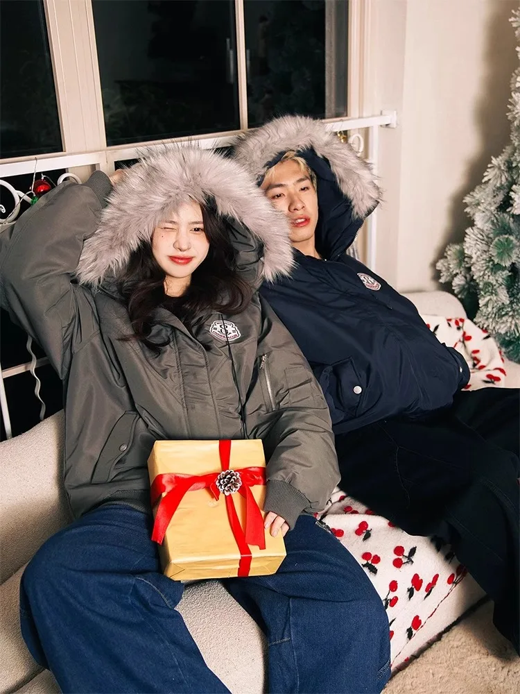 

Мужская рабочая одежда Sostine, парка в американском стиле, хлопковое пальто-парка с меховым воротником, осень-зима, теплая свободная посадка ort Sle