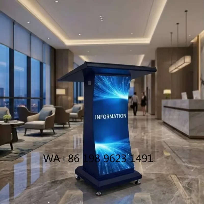P1.86 Modular HD LED Podium Screen High Pixel DJ Booth Bar Front Desk Reception Commercial Advertising Display Panel