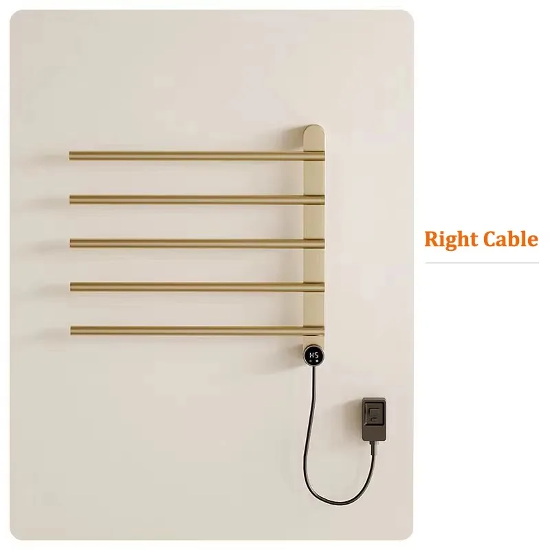 Intelligent Electric Towel Rack 304 Brushed Gold/Silver/Black Stainless Steel Towel Heater Bathroom 110/220V