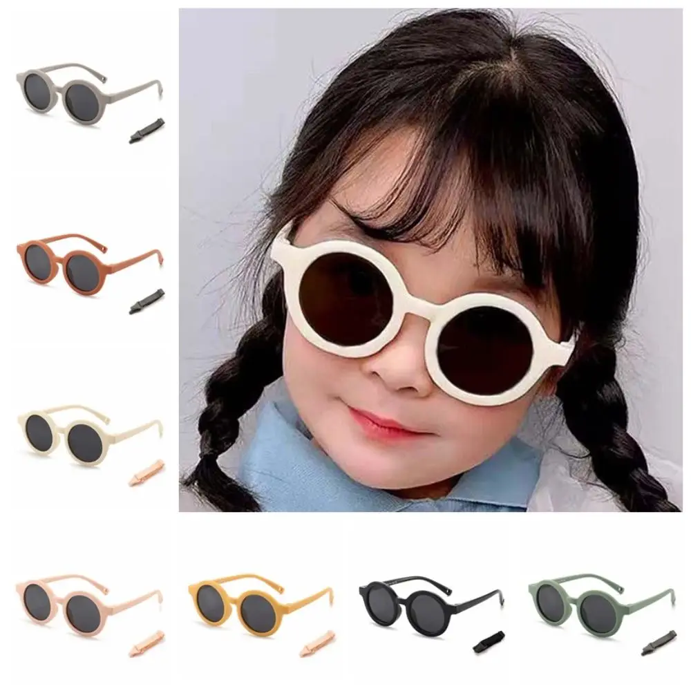 

New UV400 Kids Polarization Glasses Classic Solid Color Children Sunnies Lightweight Silicone Anti-UV HD Sunglasses Daily