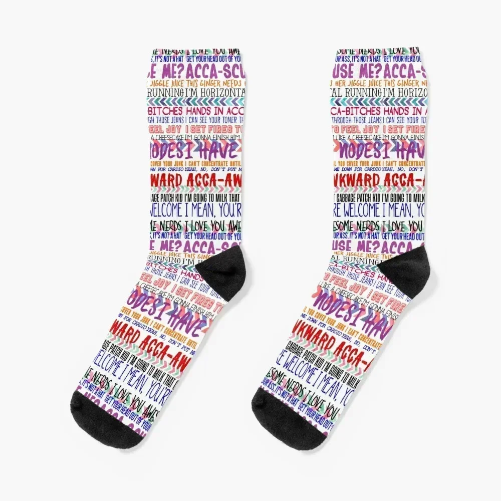 

Pitch Perfect Quotes Socks floor Stockings man Ladies Socks Men's