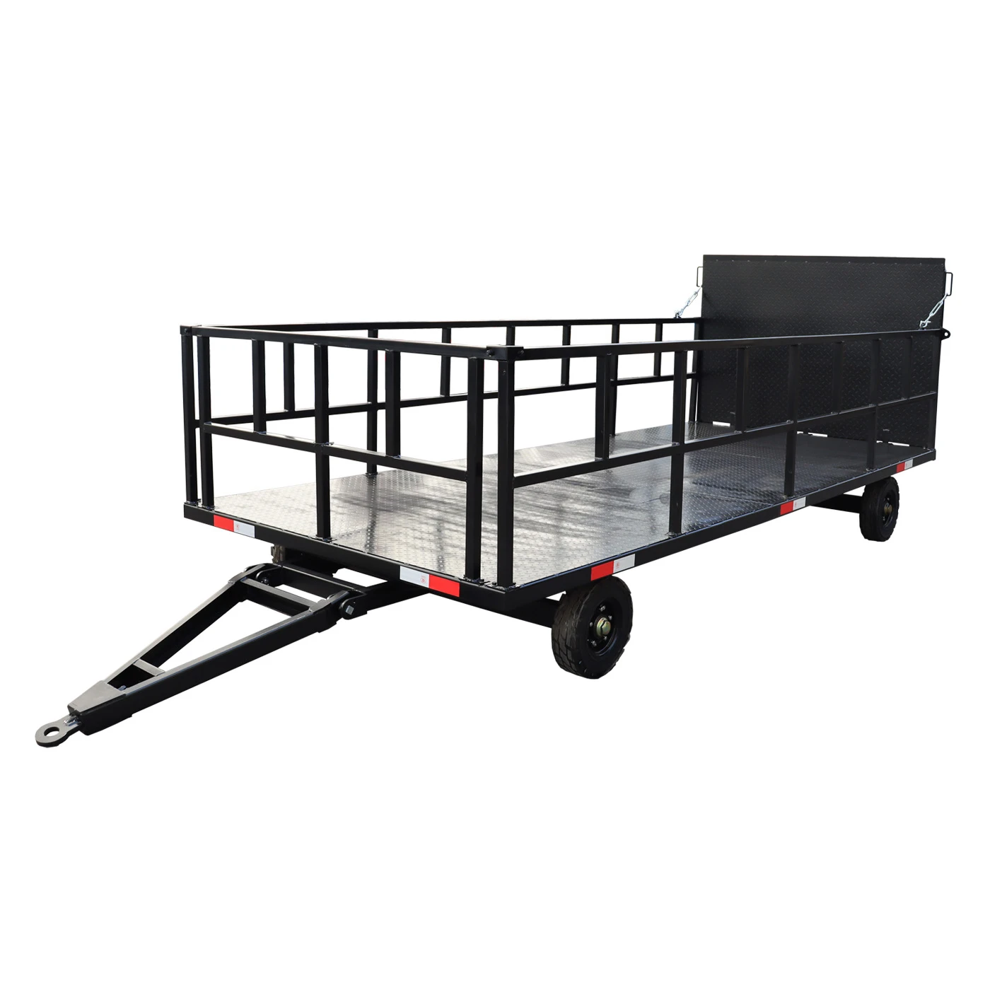 （Factory Direct Sale）Heavy Duty Truck Trailer Plate 2 Axles Flatbed Trailer