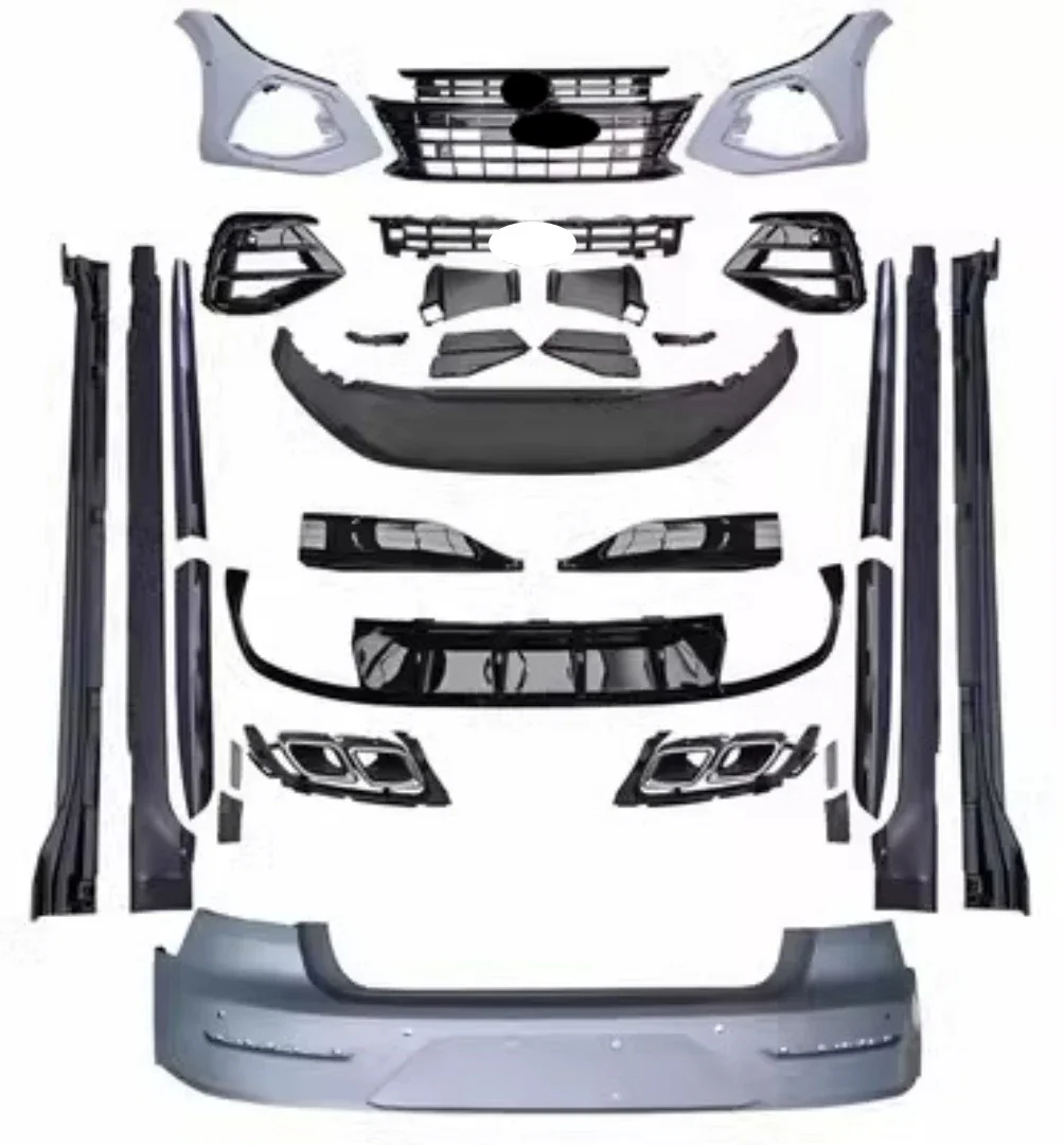 Bosy KIt Front Rear BUmper Grill Mask for Volkswagen vw Passat CC Rline Front Rear lip tail throat side skirt Auto Accessories