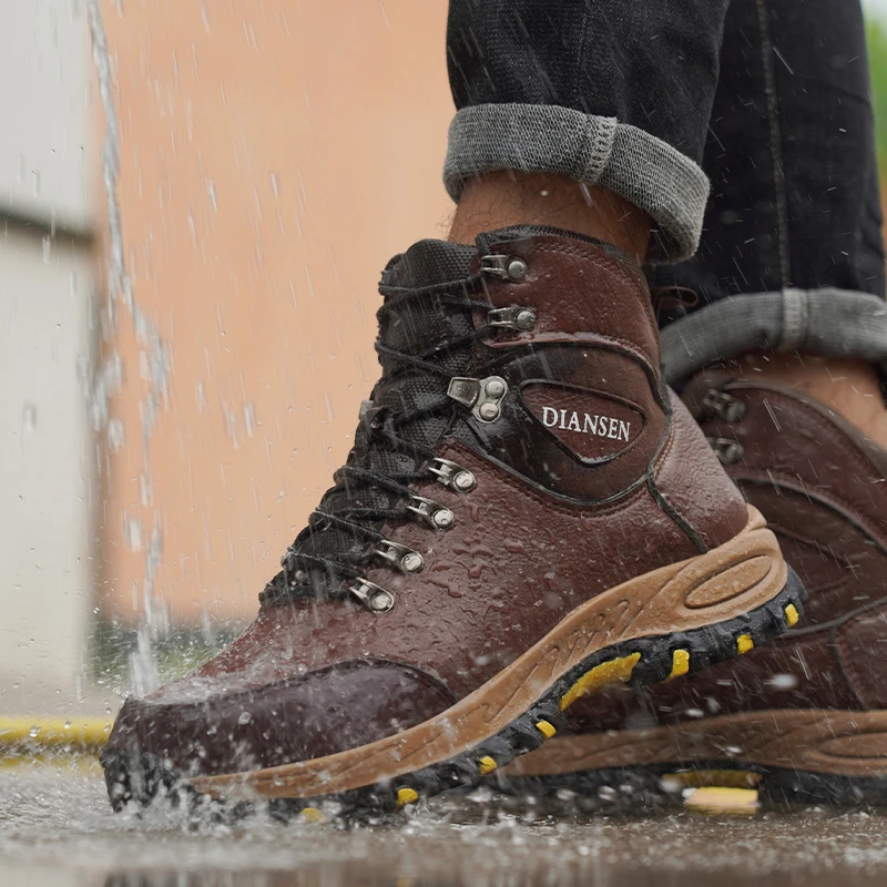 Waterproof Safety Shoes Men Work Shoes Steel Toe Cap Working Boots Sneakers Man Anti Puncture Breathable Sport Work Boots