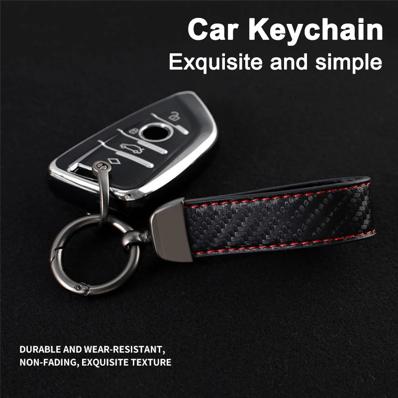 Leather Car Stlying Key Chain Anti-loss Keychain Keyring For Ford Ranger S-Max Focus Galaxy Mondeo Transit Tourneo Custom Ranger