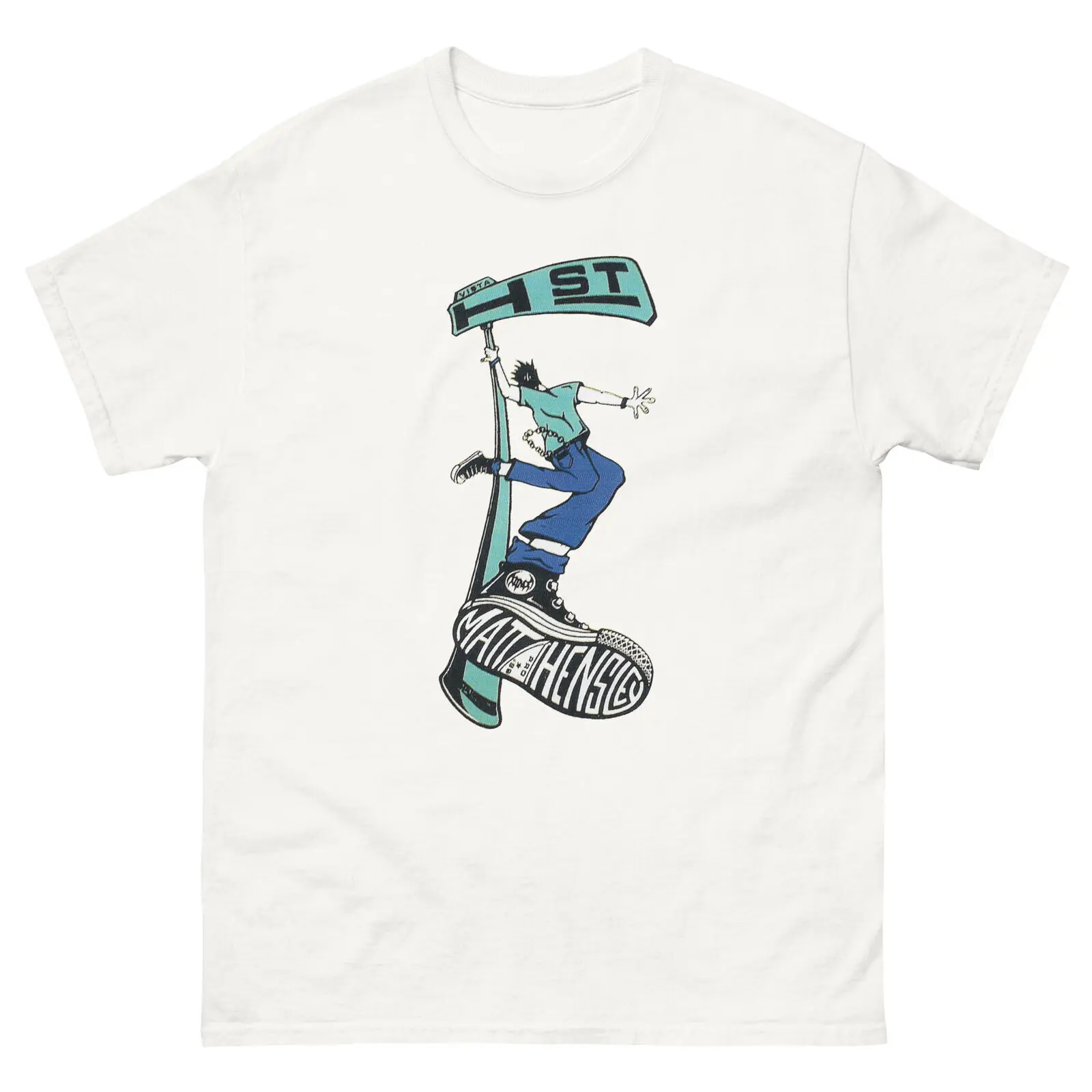 H Street Skate Matt Hensley Vintage 90s Skateboarding T Shirt Designs