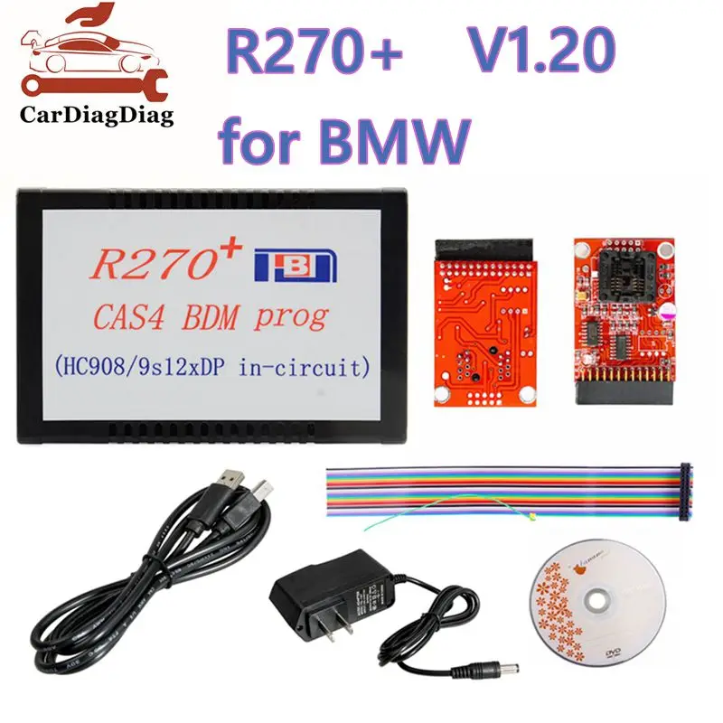 

Лучшее качество R270 + V1.20 программатор для BMW CAS4 BDM программатор без снятия программатора для BWM Key Prog автомобильный диагностический инструмент