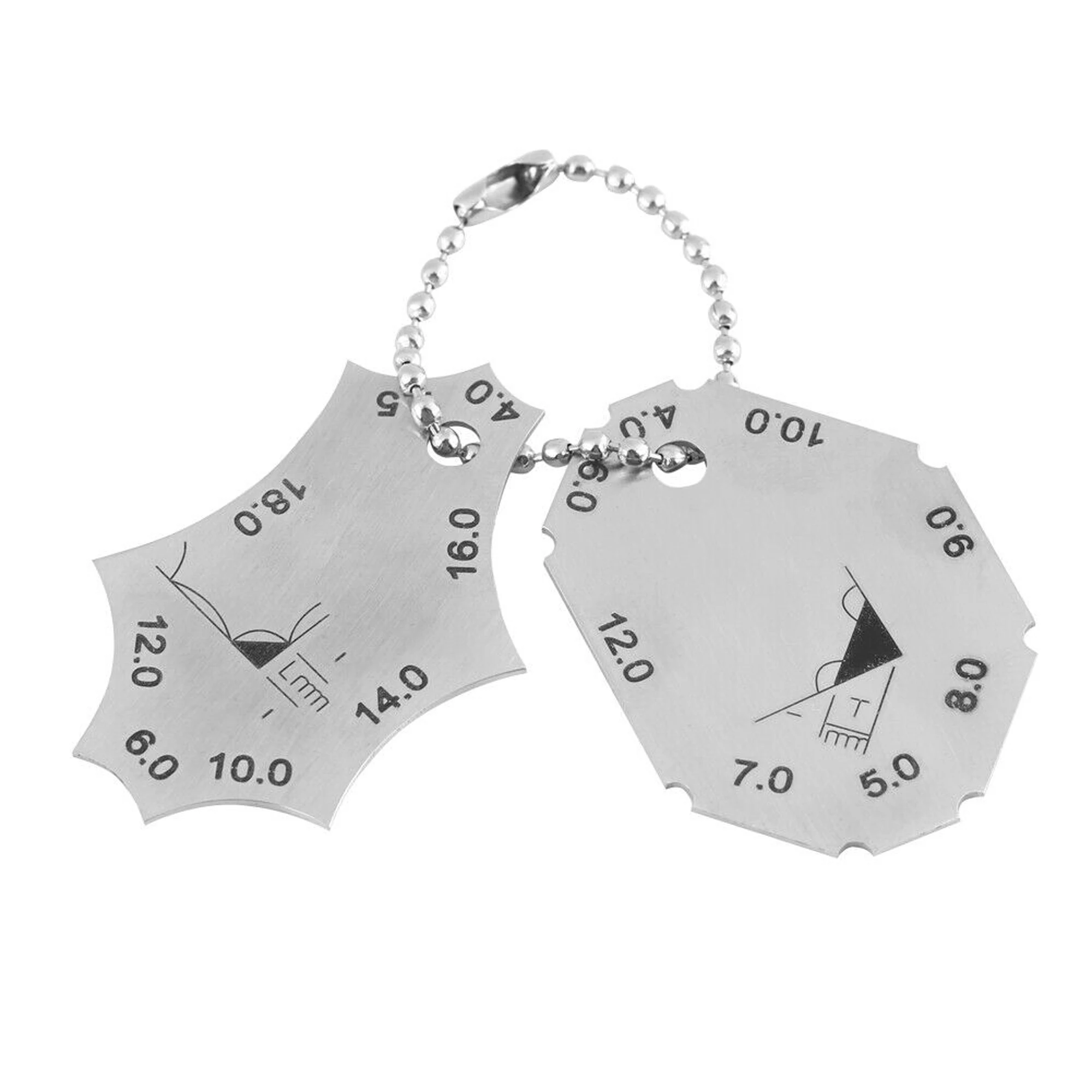 Two Piece Pocket Gage Tool Stainless Steel Welding Gauge for Welding Inspection