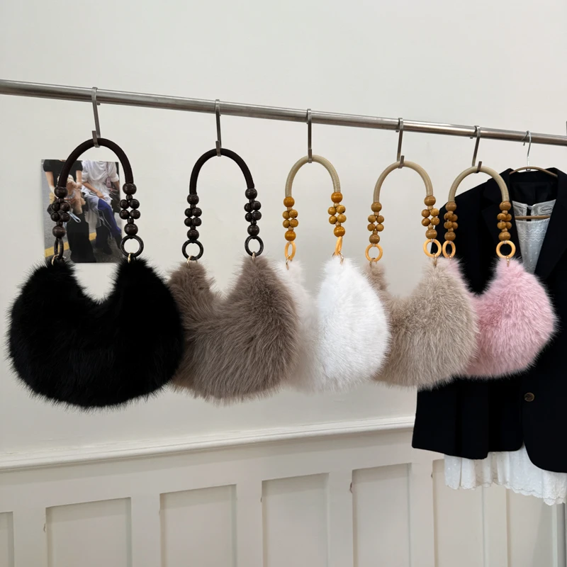 

Autumn Winter Solid Color Plush Retro Shoulder Bags 2026 Hot Sale Exquisite Bags for Women Temperament Versatile Sweet Handbag