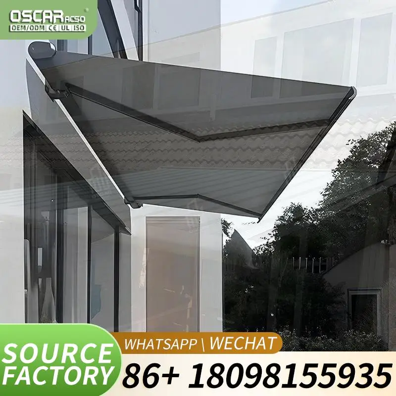 Outdoor  Outdoor Adjustable Louvre Roofs for Garden and Swimming Pool Durable Quality Retractable Awning
