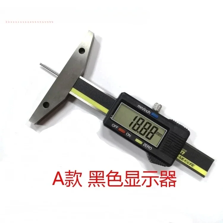 

Thin rod digital depth gauge flat headed electronic round rod depth micrometer 0-50-100-150