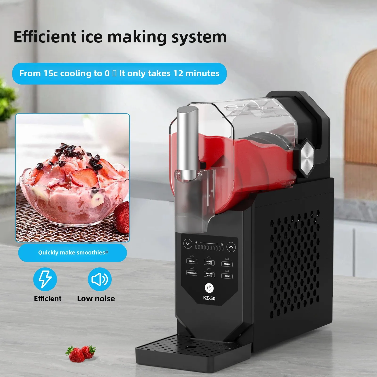 Household Snow Melting Machine, Snow Mud Machine, Multifunctional Ice Shaver, Fully Automatic Cleaning Slush Machine