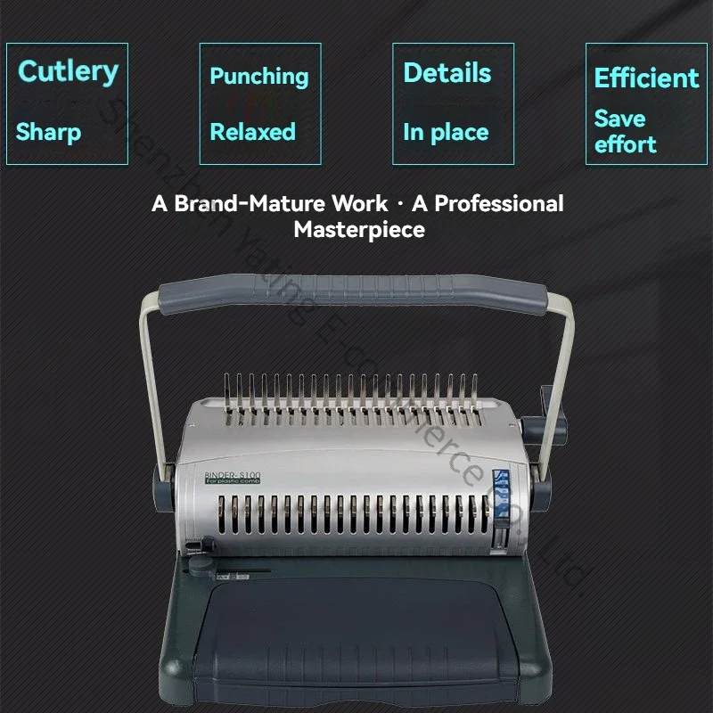 Comb-type Adhesive Strip Binding Machine Comb Type Rubber Ring Clip Strip Binding Machine