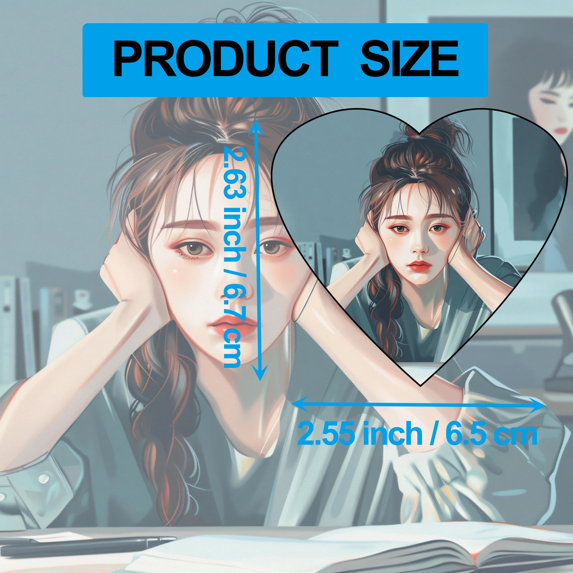 12/20pcs Sublimation Heart Blank Fridge Magnets for Home Kitchen Refrigerator Microwave Oven Wall Door Decoration