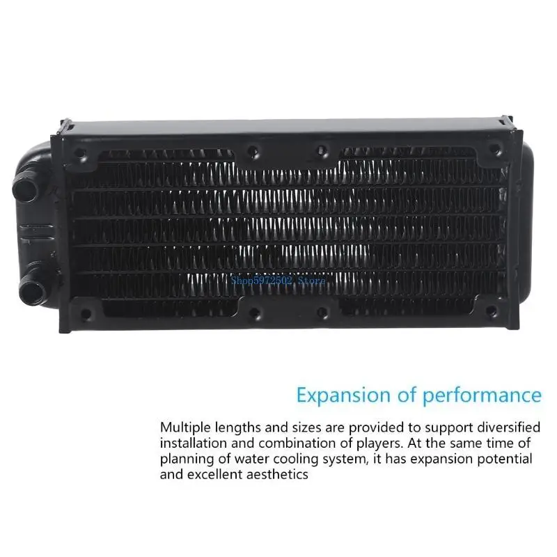 

Y3NC 1/4" Aluminum 6 Pipe Heat Exchanger Radiator for Computer PC CPU CO2 Water