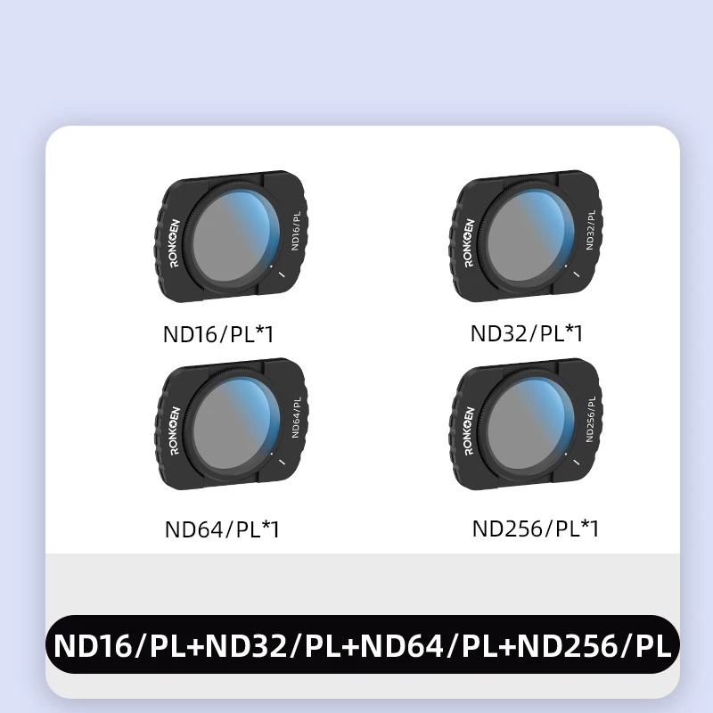 Ronkoen magnetische ND/CPL-filterset voor DJI OSMO Pocket 3 Creator combo-accessoires, actiecamera filters met neutrale dichtheid