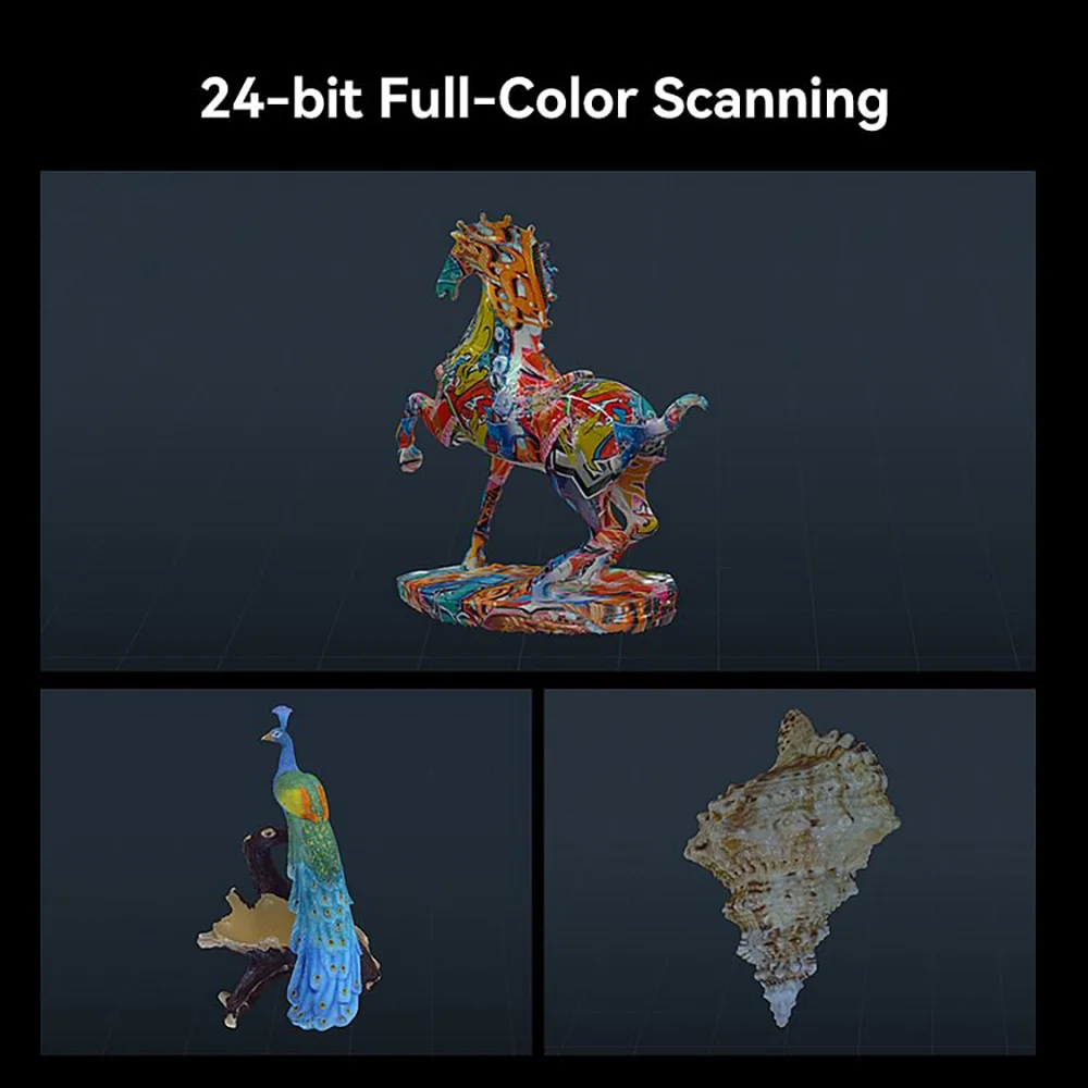 Creality 3D Scanner CR-Scan Raptor 3D Printing Handheld Scan 0.02 mm Accuracy 60fps Scanning Speed Hybrid Blue Laser & NIR